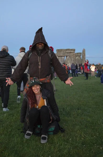 Salisbury United Kingdom 20Th June 2019 People Gathering Stone Henge — Stock Photo, Image