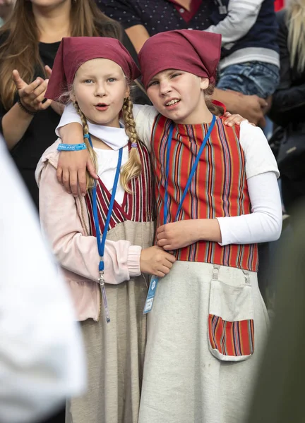 Tallinn Estonia 6Th July 2019 People Estonian Folk Singing Festival — Stock Photo, Image