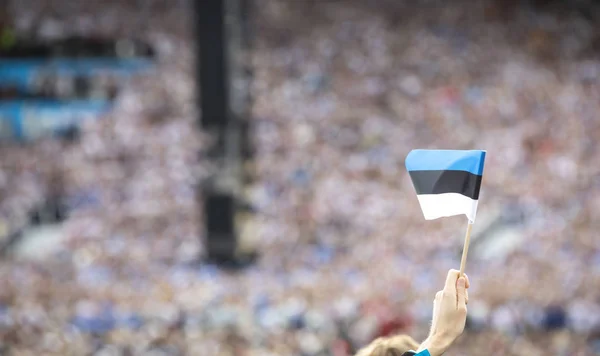 Tallinn Estonia 6Th July 2019 Flag Estonian Folk Singing Festival — Stock Photo, Image