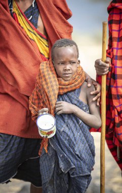 Arusha, Tanzanya, 7 Eylül 2019: Genç Masai