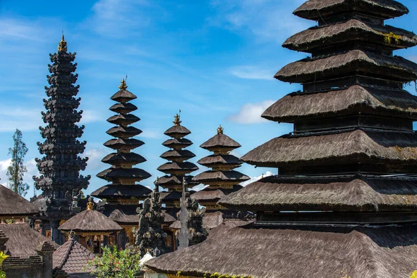 Daken Van Besakih Tempel Pura Penataran Agung Bali Indonesië — Stockfoto