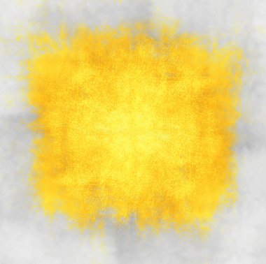 Gri arkaplanda sarı suluboya nokta 