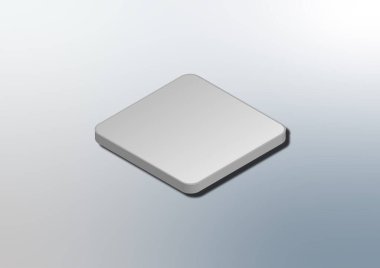 Geometrik Zarafet: İşlenmiş basitliği gösteren titizlikle hazırlanmış, üç boyutlu, metalik eşkence.