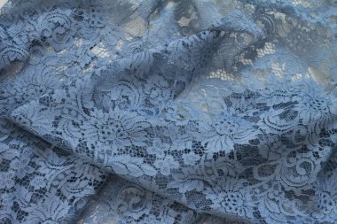 Mavi brokar kumaş dokusu. Görüntüyü kapat.