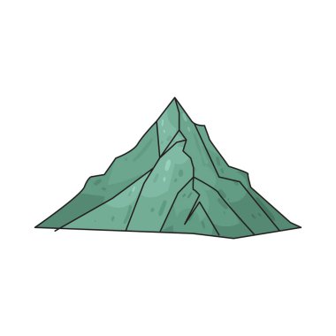 Dağ: Kayalık yamaçları olan yüksek bir dağ zirvesi.