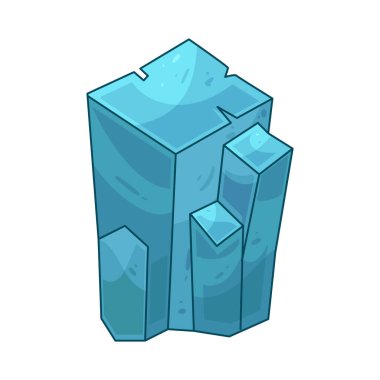 Buzul: Büyük mavi-beyaz bir buz buzulu.