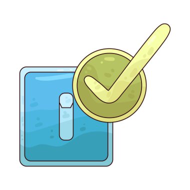 Çevre dostu denetim: Çevre onayını gösteren yeşil yapraklı bir kontrol işareti.