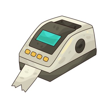 Fatura makinesi: Fatura makbuzları veya alım ve işlemler için faturalar üretmek için kullanılan bir aygıttır.