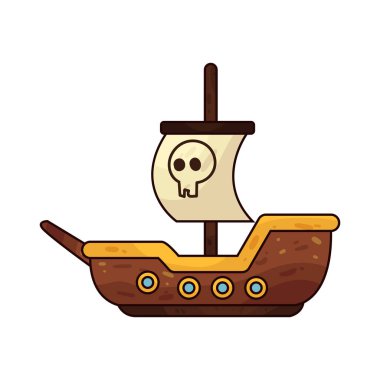 Oyuncak bir korsan gemisi, yaratıcı bir korsan oyunu için tasarlanmış minyatür bir teknedir..