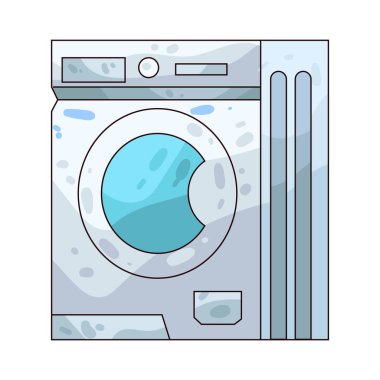 Çamaşır makinesi çamaşırları otomatik olarak temizleyen bir çamaşır makinesidir..