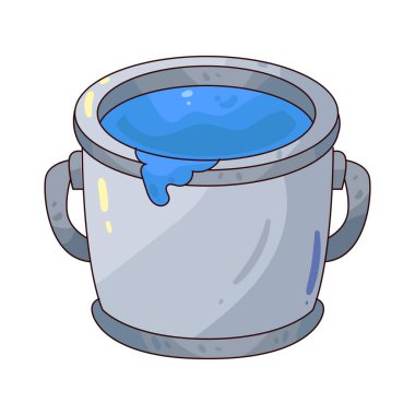 Boya kovası, büyük projeler için büyük miktarda boya içeren bir konteynır..