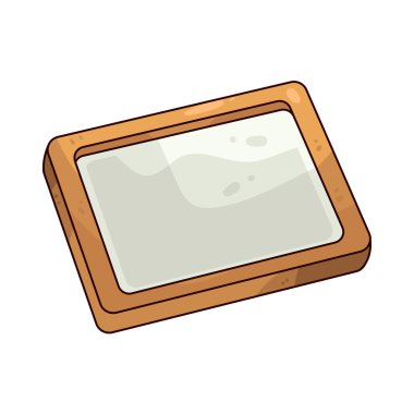 A Whiteboard is a glossy board for writing with dry-erase markers, commonly used for teaching or presentations.