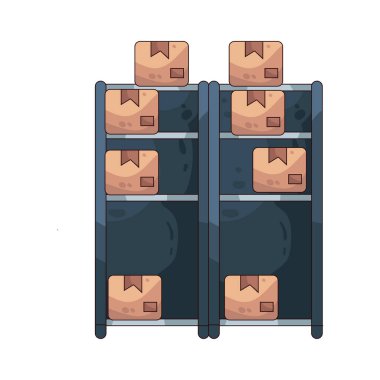 A Storage Rack is a shelving structure used in warehouses to organize and store goods.