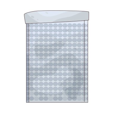 Bubble Wrap is a protective packaging material made of plastic with air-filled bubbles to cushion items.
