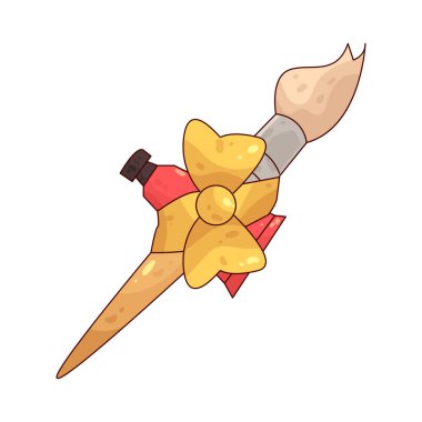 Sanat Malzemeleri Hediyesi, ressamlara verilen boya, fırça ya da eskiz kitabı gibi yaratıcı araçları içeren bir pakettir..