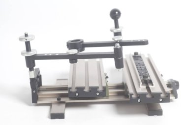 Aygıt Pantograf beyaz bir arka plan üzerinde oyma