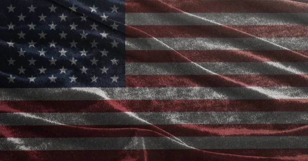 Bandera Usa Primer Plano Del Fondo Bandera Ondulada Los Estados —  Fotos de Stock
