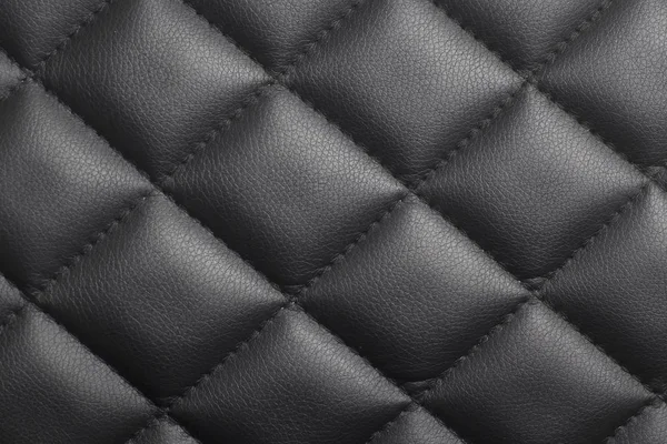 Svart Läder Tyg Textur Bakgrund Närbild — Stockfoto