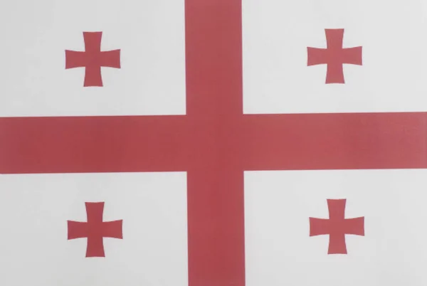 国家のジョージアの旗の背景をクローズ アップ — ストック写真
