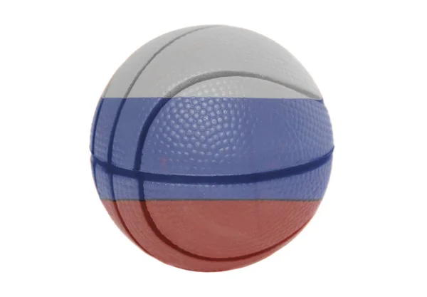 Флаг России Волейболу Изолирован Белом Фоне — стоковое фото