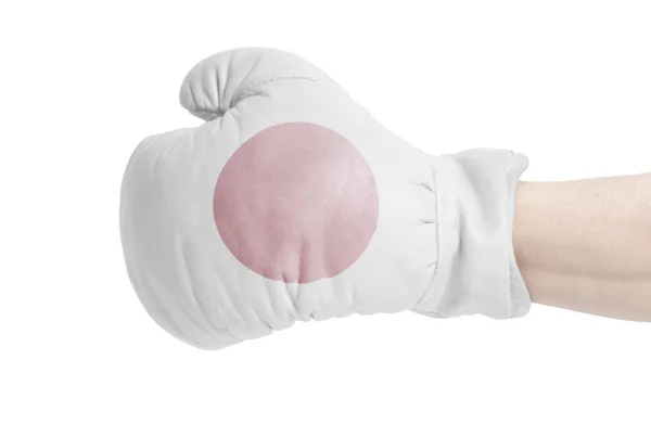 Japan Flag Boxing Glove Isolated White Background — Stock Photo, Image