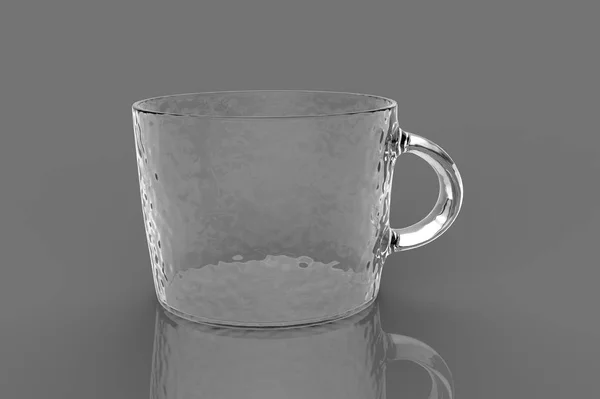 灰色の背景に のレンダリングをコーヒー — ストック写真