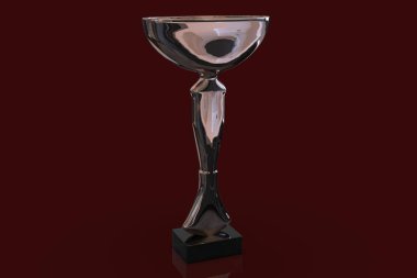 Gümüş kupa Kupası 3d render