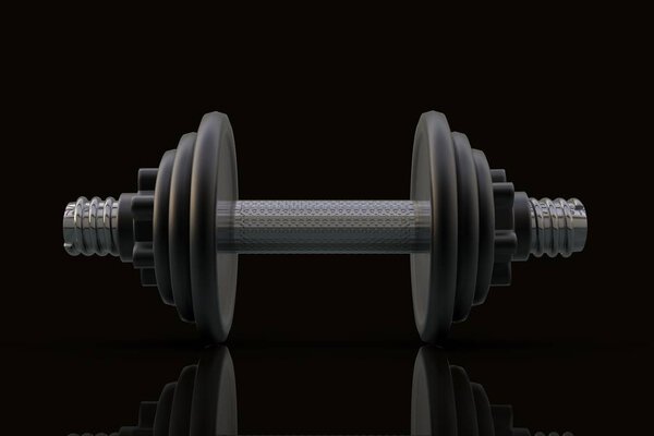 3D рендеринг с малой массой рук на черном фоне
