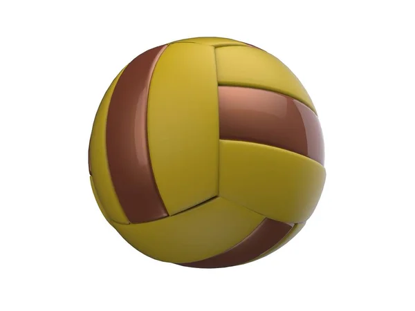 Voleibol Ball Renderização Isolado Fundo Branco — Fotografia de Stock