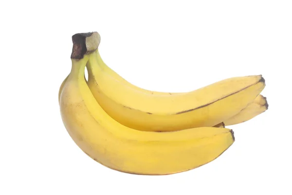 Bananowy Pęczek Odizolowany Białym Tle — Zdjęcie stockowe