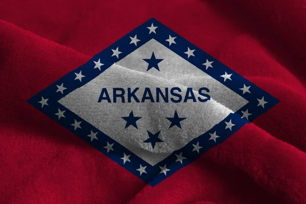 State Flag Arkansas Background Close — Stock Photo, Image