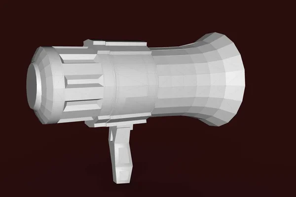 Bullhorn 3D-Darstellung — Stockfoto