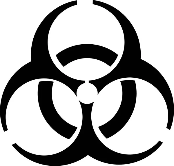 Symbol für Biohazard-Vektor — Stockvektor