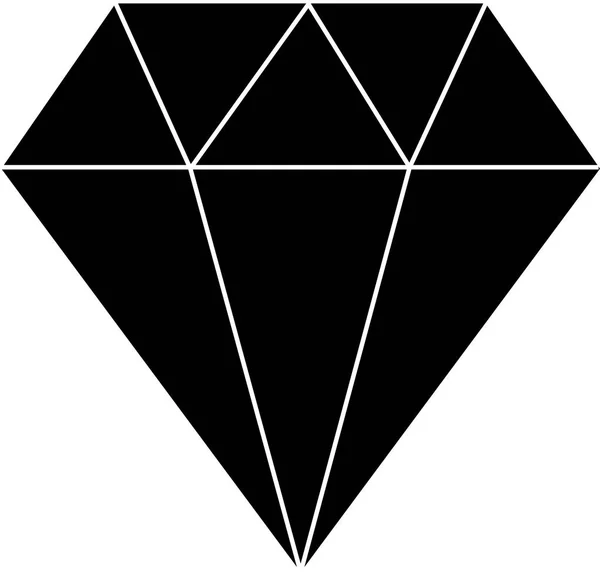 Obrázek vektorové ikony diamantového loga — Stockový vektor