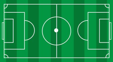 Vektör yeşil çim futbol futbol saha arka plan