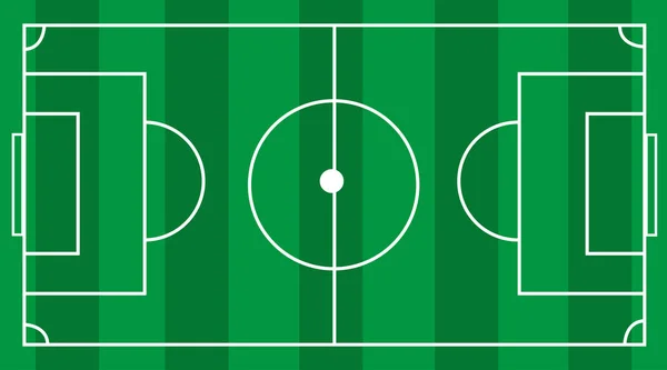 Διάνυσμα πράσινο γρασίδι ποδοσφαίρου ποδοσφαίρου γήπεδο — Διανυσματικό Αρχείο