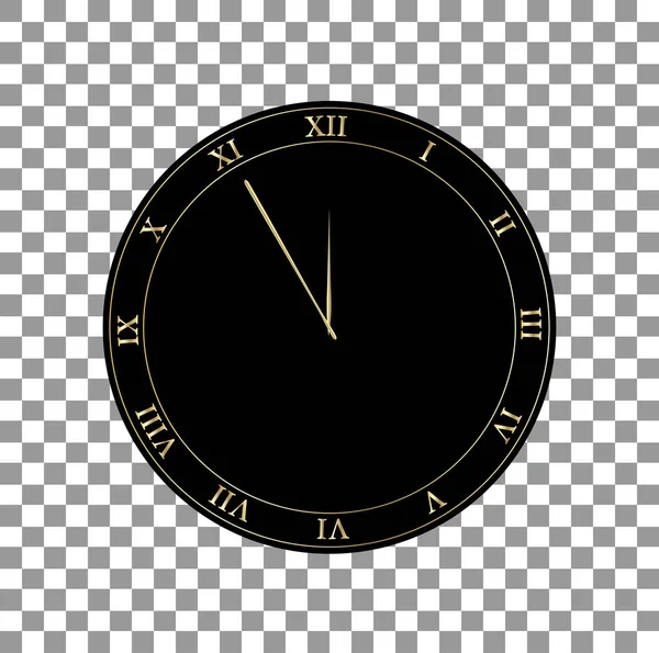 Ρετρό ρολόι με λατινικούς αριθμούς φορέα εικόνα — Διανυσματικό Αρχείο