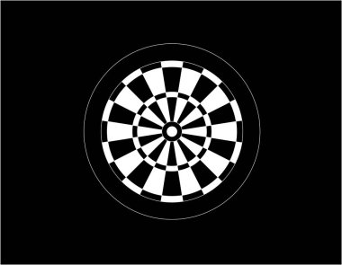 Dart oyunu vektör illüstrasyon eps10 için Dart tahtası