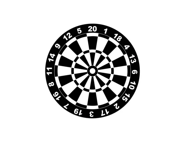 Дартборд для дартс гри Векторні ілюстрації eps10 — стоковий вектор