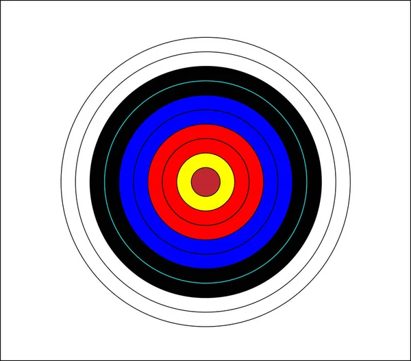 Target voor dartsspel vector illustratie — Stockvector