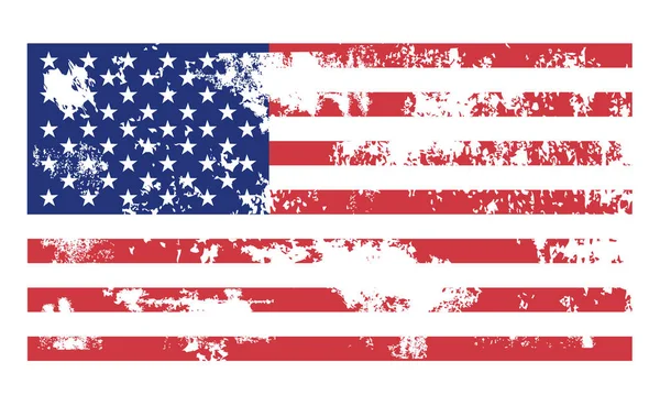 Grunge USA Flag. Illustration vectorielle — Image vectorielle