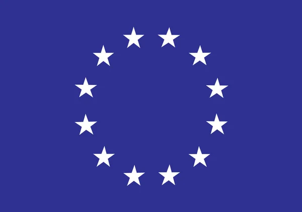 欧州連合フラグベクトルイラストeps10 — ストックベクタ