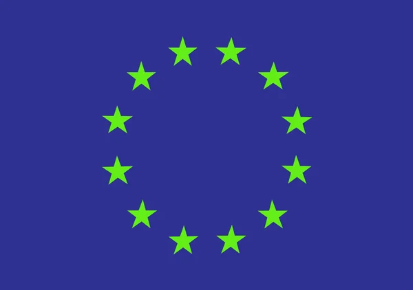 Europäische Union Flaggenvektor Abbildung eps10 — Stockvektor