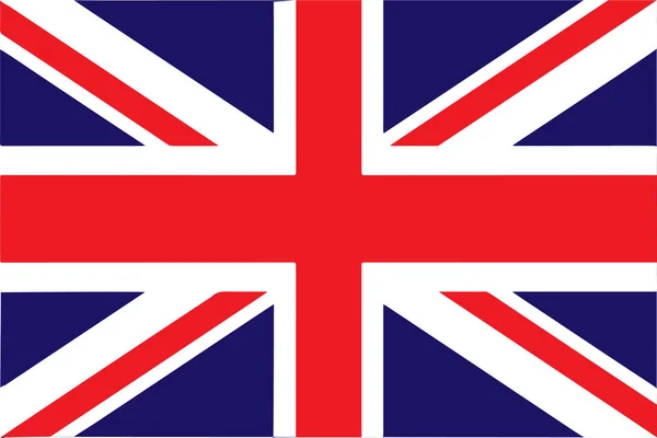 Flag of United Kingdom Vector illustration EPS10 — Stock Vector