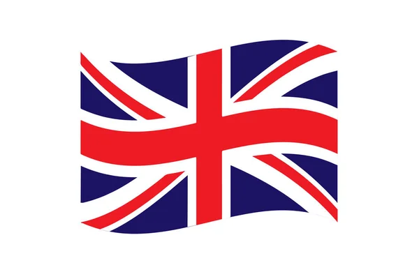 Waving Flag of United Kingdom Vector illustration EPS10 — Stock Vector