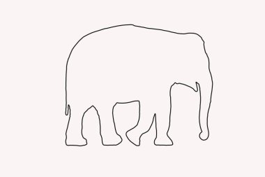 Vektör fil hayvan çokgen geometrik