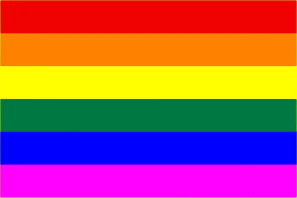 彩虹旗或Lgbt图标。矢量插图. — 图库矢量图片