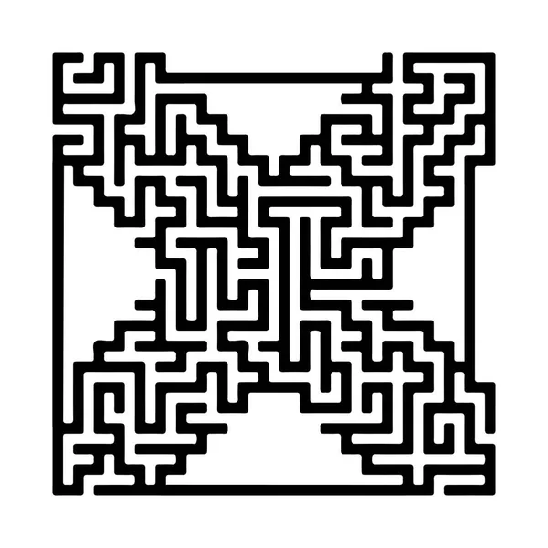 Vektorlabyrinth. Labyrinth-Spiel Illustration — Stockvektor