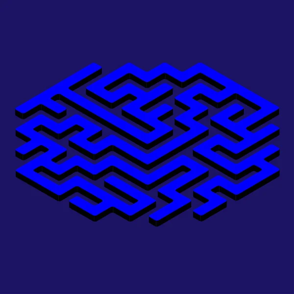 Vektor labyrint. Labyrint spel illustration — Stock vektor