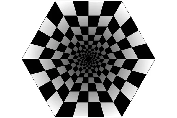 Abstrakt perspektiv geometriska schack bakgrund vektor — Stock vektor